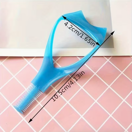 Eyelash Makeup Auxiliary Tool – Mascara Guard & Lash Comb  Upper & Lower Lash Guide • Dual-Sided Comb • Smooth Edges • Lightweight & Compact Makeup Accessory