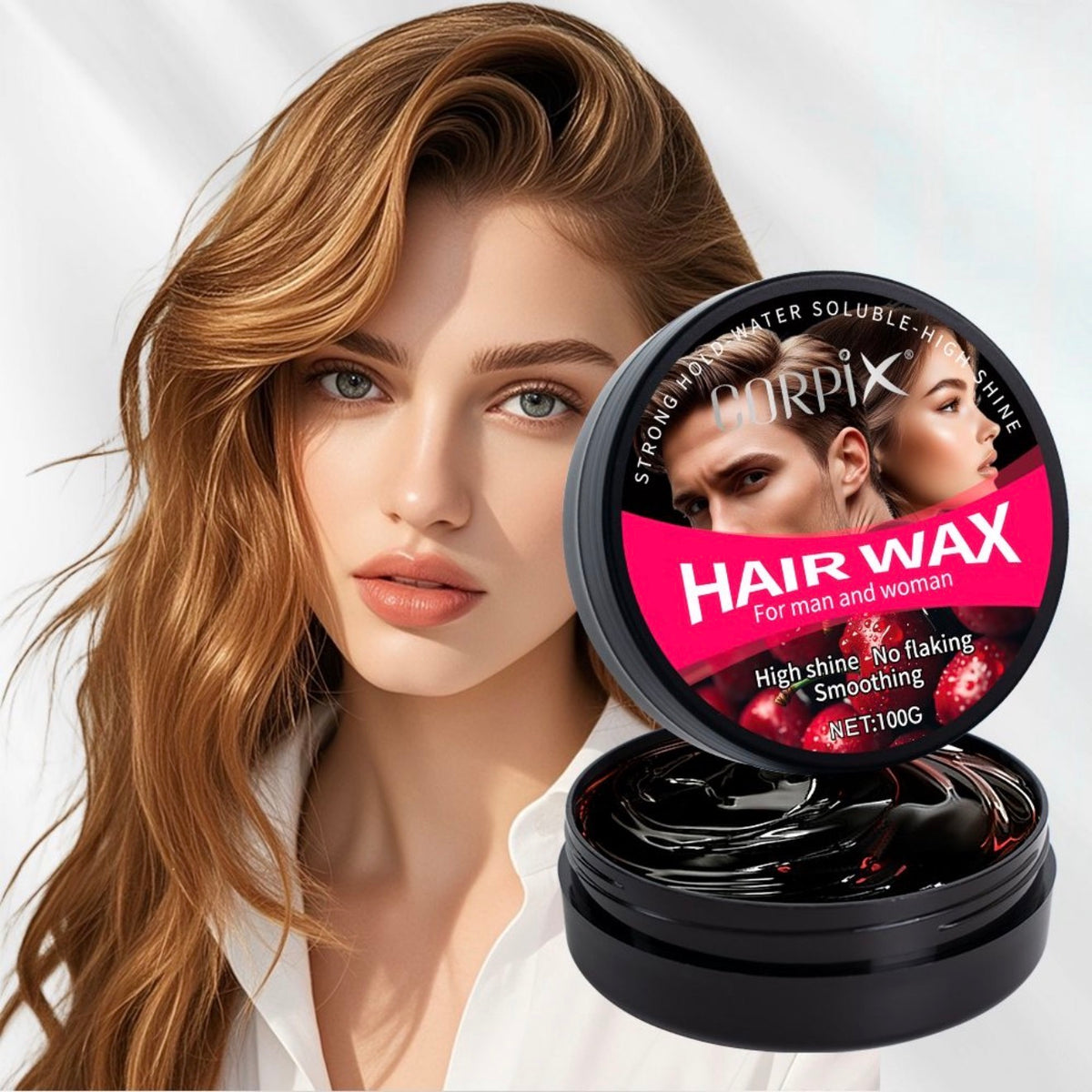 CORPIX Hair Styling Wax – Extreme Hold &amp; Look (Matte to Gloss Finish) – 100g