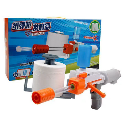Children's Toilet Paper Launcher Plastic Toy