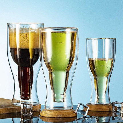 Creative Double Wall Borosilicate Cocktail Glass Set