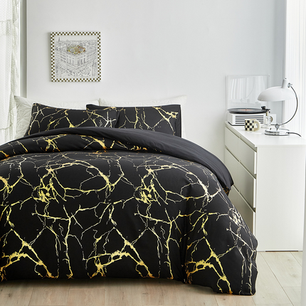 Three-piece Gilding Quilt Cover For Home Use