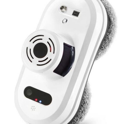 Window cleaning robot with remote control and microfiber pad for automated glass cleaning