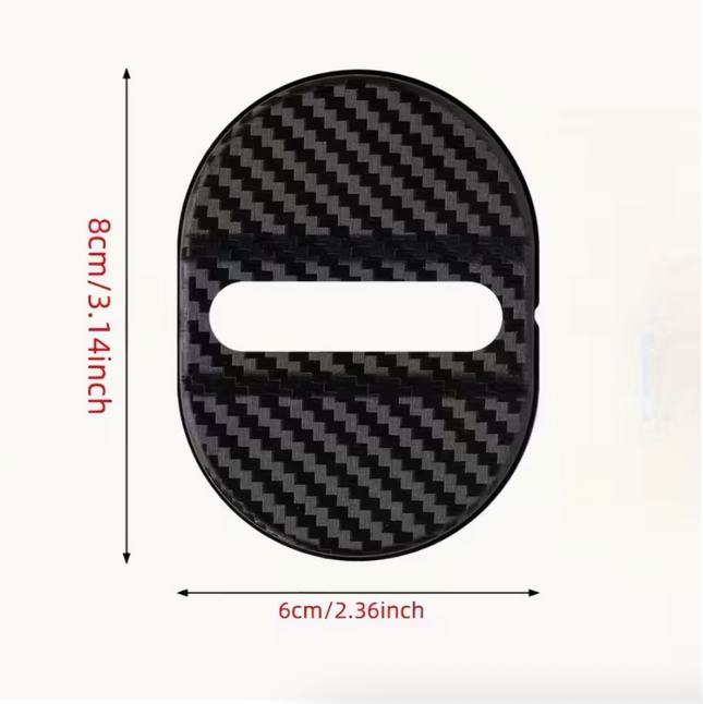 4-Pack Car Door Lock Cover Protectors – Anti-Rust Plastic Pads, Shock-Absorbing Door Entry Guards for Vehicle Protection