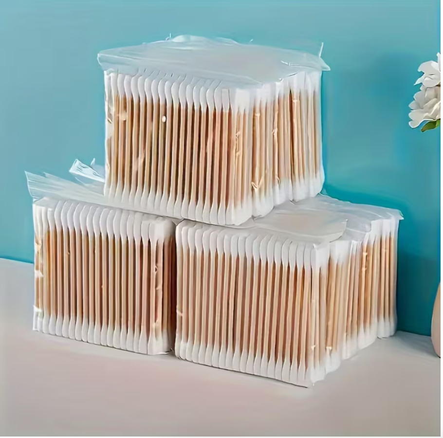 100PCS Premium Dual-Tip Swabs – Lint-Free Precision Swabs for Makeup &amp; Cleaning