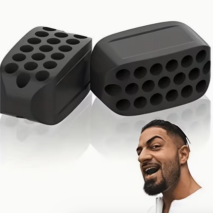 2PCS Silicone Jawline Trainer – Facial Muscle Exerciser for Toning & Relaxation