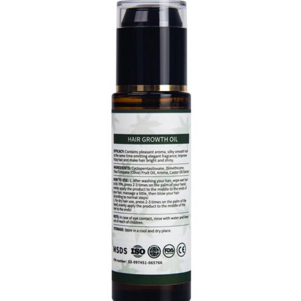 Pure \& Natural *ZIVRA* Hair Growth Oil With Castor Oil for Healthy Shiny Hair