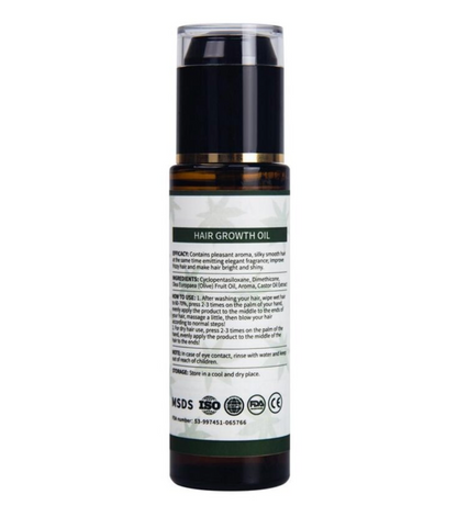 Pure \&amp; Natural *ZIVRA* Hair Growth Oil With Castor Oil for Healthy Shiny Hair