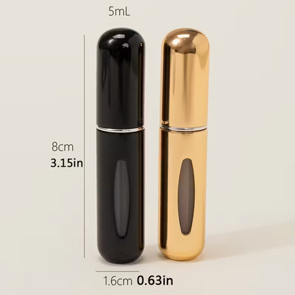 1-Pack 5ml Perfume Refill Bottle with Spray, Portable Travel Refill Container, Empty Perfume Bottle