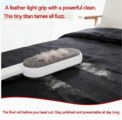 1-in-1 Dual-Sided Electrostatic Hair and Dust Remover - Powerful Manual Electrostatic Technology for Pet Hair, Lint, Carpets, Furniture, Clothing, and Bedding - Ergonomic HandleHandheld Fabric Brush Gift Choice for Valentine&