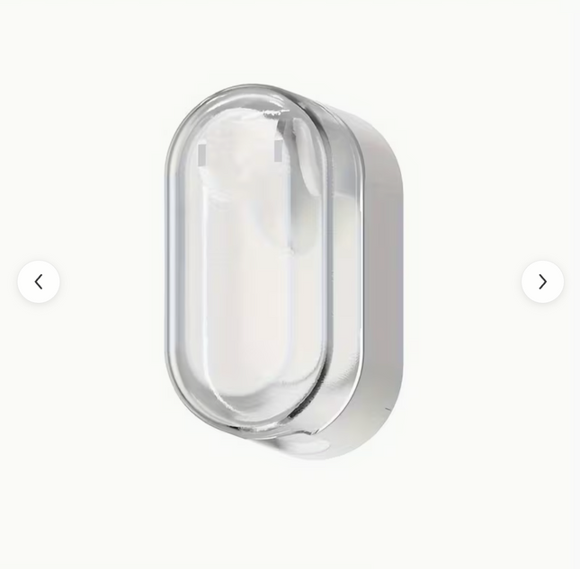 Plastic wall-mounted toothbrush holder with no-drill design, dustproof bathroom organizer, ideal for travel and easy to carry.