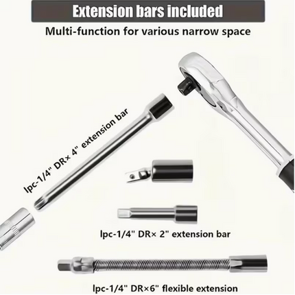 45PCS Heavy-Duty Stainless Steel Tool Set – Complete Precision Repair Kit