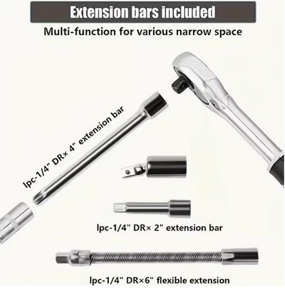 45PCS Heavy-Duty Stainless Steel Tool Set – Complete Precision Repair Kit