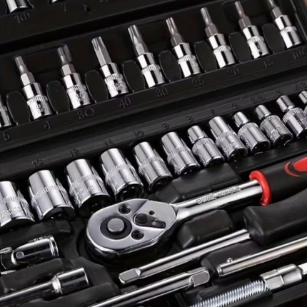 45PCS Heavy-Duty Stainless Steel Tool Set – Complete Precision Repair Kit
