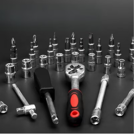 45PCS Heavy-Duty Stainless Steel Tool Set – Complete Precision Repair Kit