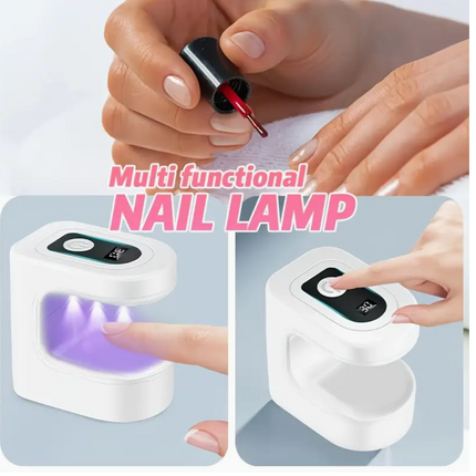 UK Dropships mini portable USB rechargeable LED nail lamp with countdown timer, compact design for gel and nail polish at home or on travel