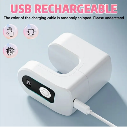UK Dropships mini portable nail lamp with USB recharge, LED light, countdown timer, compact design for gel and nail polish.