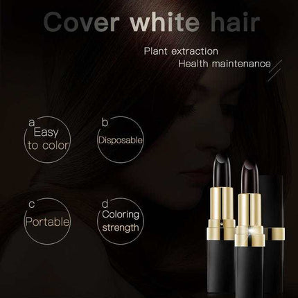 Lai Mei 3.8g Hair Dye Stick for quick gray coverage in brown and black shades