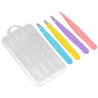 Color eyebrow clip set of 4 (hanging head box)
