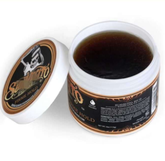 Men's Vintage Skull Hair Wax container for natural hold and textured hairstyles