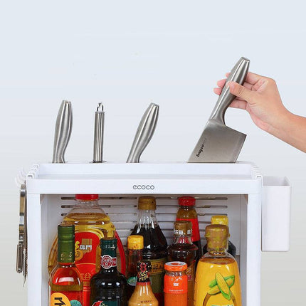 2-Tier Kitchen Storage Rack for Utensils and Spices
