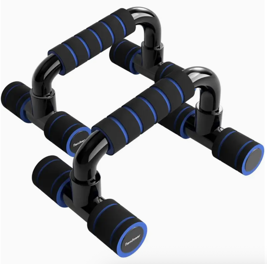 Pushup Bars Stands Handles Set for Men &amp; Women – Cushioned Foam Grip Push Up Bars