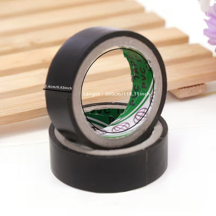 5 Rolls Premium Black Electrical Tape – High-Temperature Resistant, Flame-Retardant & Insulating Tape