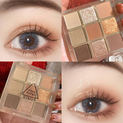 DIKALU Sunset Glow Nine-Color Eyeshadow Palette