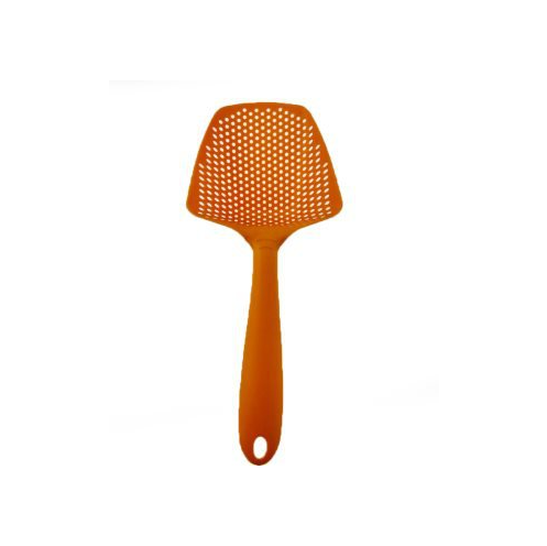 Colorful plastic large shovel for kitchen draining and ice handling tasks