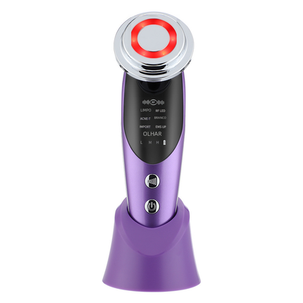 EMS beauty device with RF and EMS micro-current massage for skin firming and rejuvenation