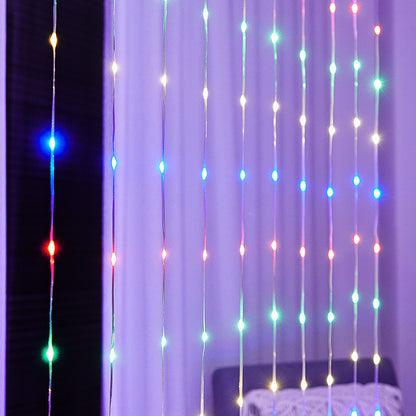 LED Waterfall Lighting Chain with Rubber Coating