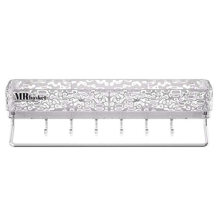 Glacier Pattern Triangular Bathroom Wall Shelf Organizer