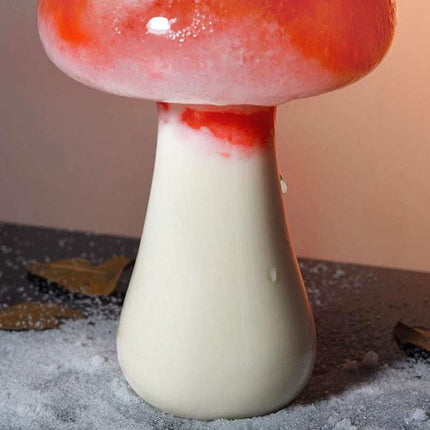 Transparent cute mushroom cocktail glass with straw and 280ml capacity