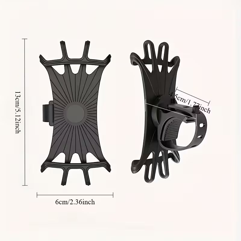Bicycle Phone Holder – 360° Rotating Shockproof Handlebar Mount for Smartphones