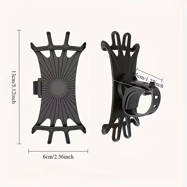 Bicycle Phone Holder – 360° Rotating Shockproof Handlebar Mount for Smartphones
