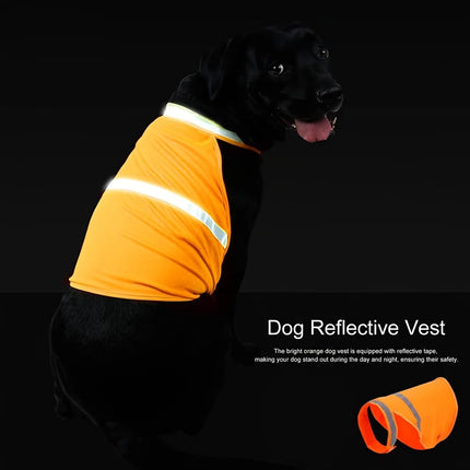 Reflective Dog Safety Vest – High-Visibility Fluorescent Yellow Jacket