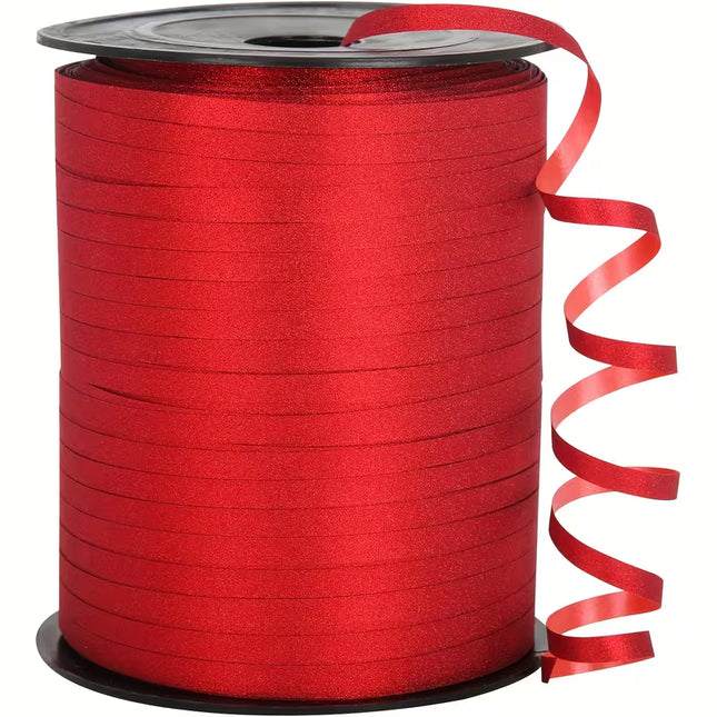 Red curling ribbon, 600 yards, 1/5-inch plastic ribbon for gift wrapping and crafts, from UK Dropships Christmas arrivals.
