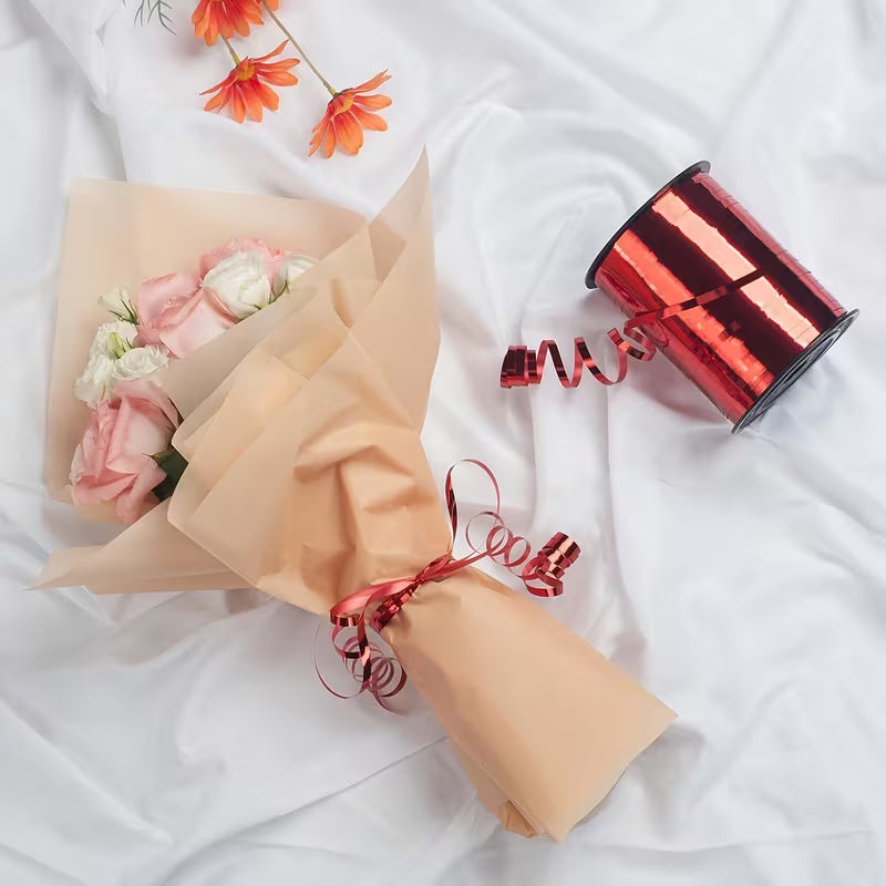 Red curling ribbon, 1/5 inch plastic, 600 yards, ideal for gift wrapping and crafts, from UK Dropships Christmas arrivals.