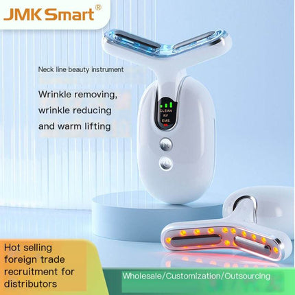 EMS Neck Beauty Device with ergonomic design and RF Ion technology