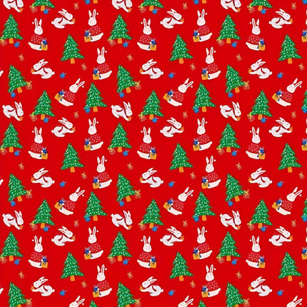 2pcs Christmas Wrapping Paper & Wall Decoration Stickers – Festive Cartoon Designs