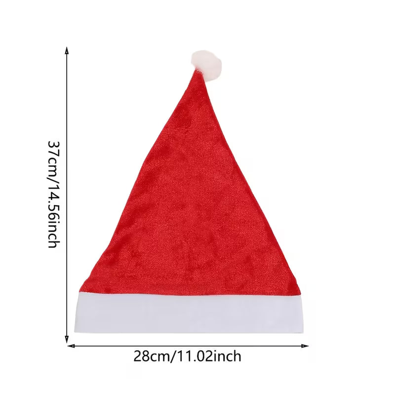 Adult Santa Claus Hat – Non-Woven Fabric Christmas Party Hat