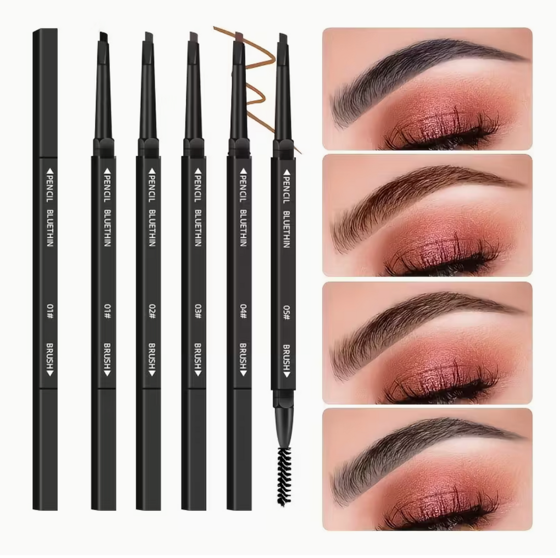 Black Smooth Dual-Ended Eyebrow Pencil – Natural, Defined Brows That Last All Day