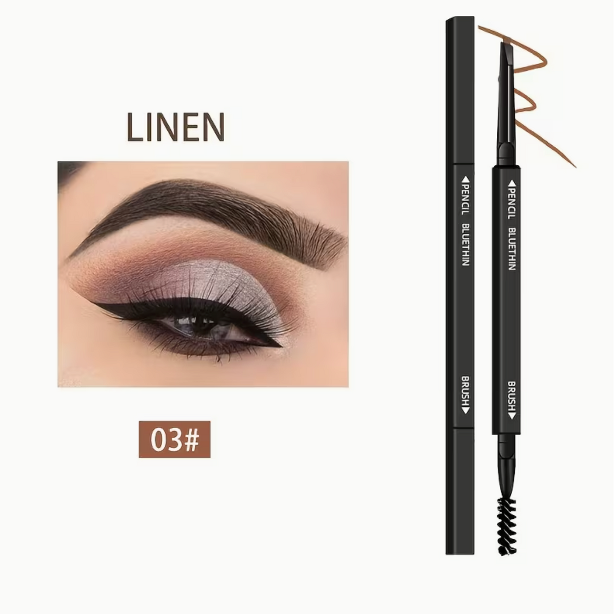 Black Smooth Dual-Ended Eyebrow Pencil – Natural, Defined Brows That Last All Day