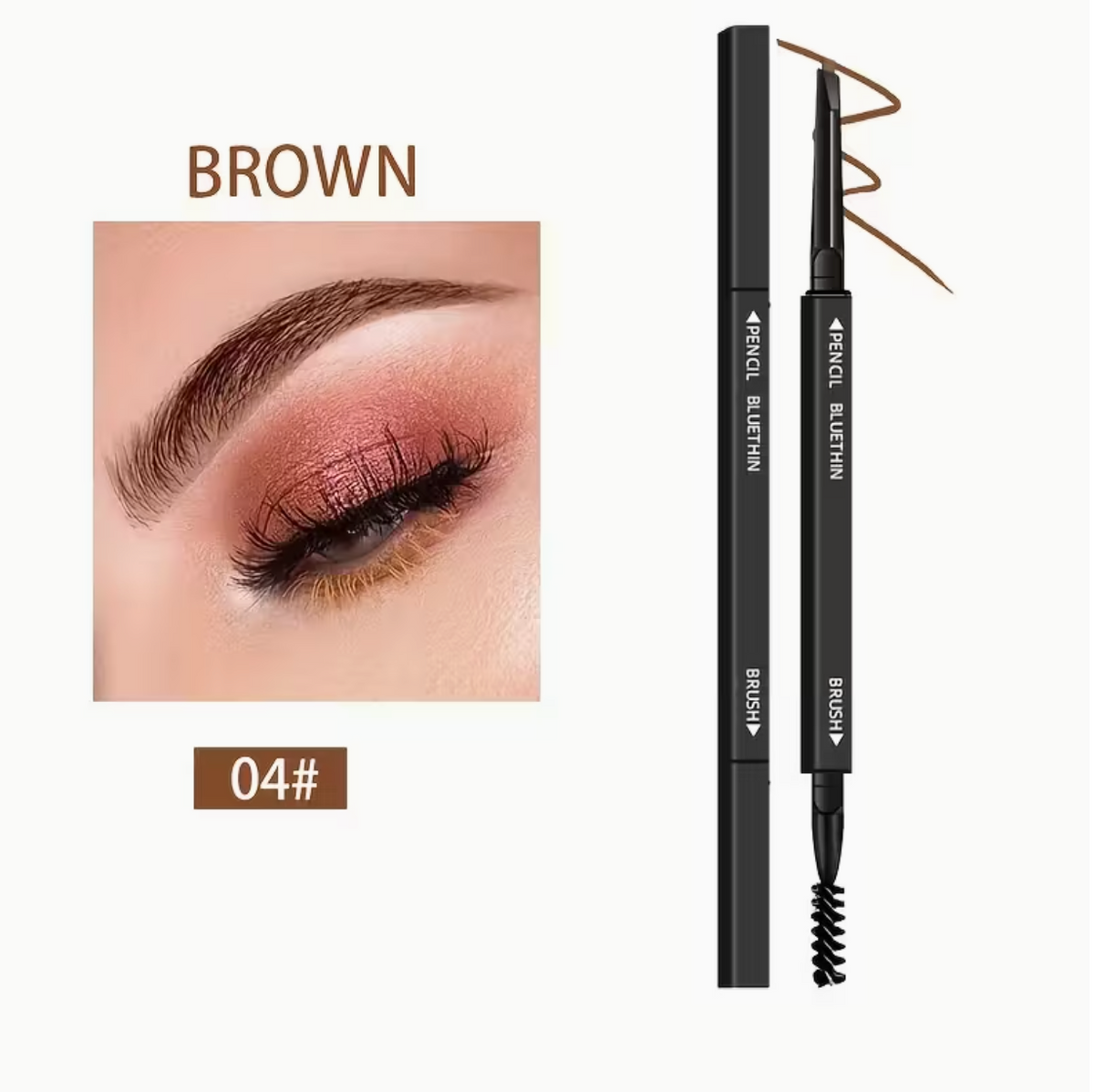 Black Smooth Dual-Ended Eyebrow Pencil – Natural, Defined Brows That Last All Day