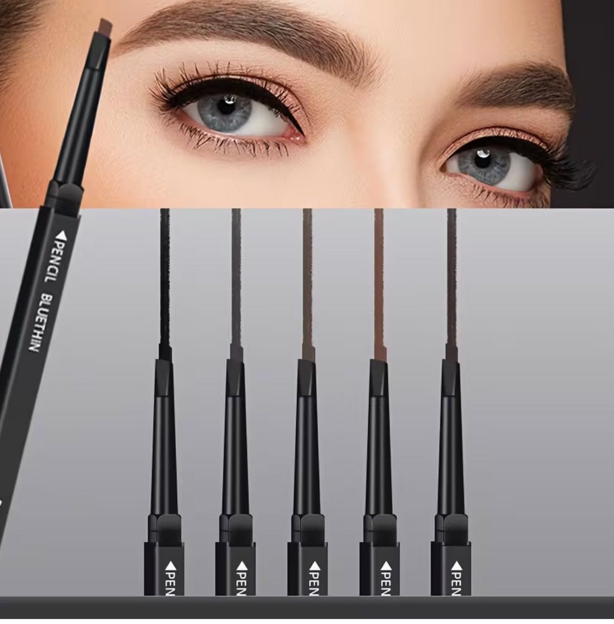Black Smooth Dual-Ended Eyebrow Pencil – Natural, Defined Brows That Last All Day