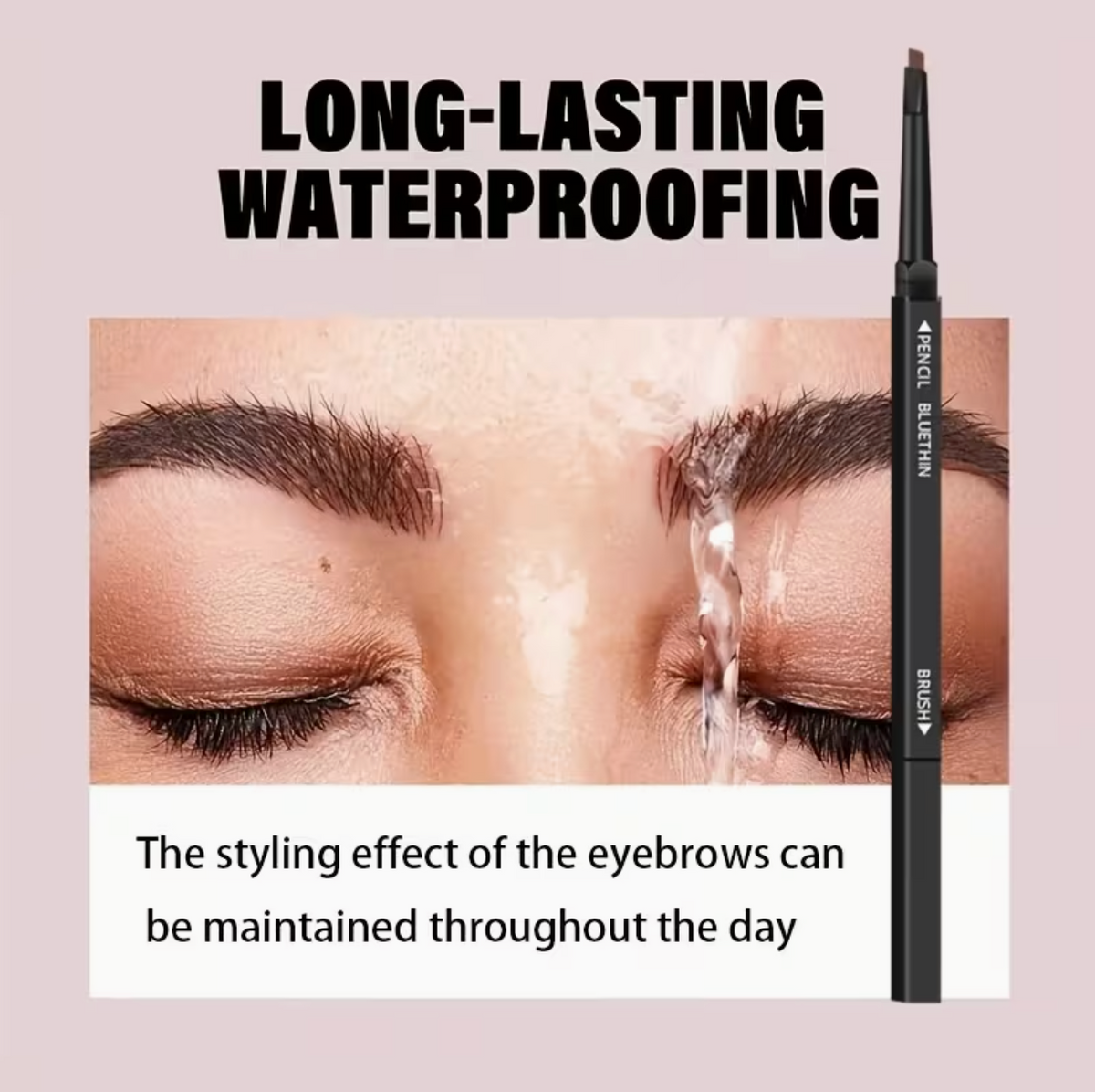 Black Smooth Dual-Ended Eyebrow Pencil – Natural, Defined Brows That Last All Day