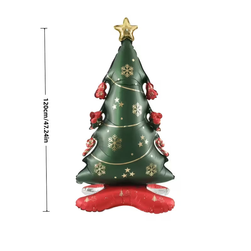 1pc Large Standing Christmas Tree Shaped Party Balloon – Christmas &amp; New Year Decoration