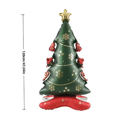 1pc Large Standing Christmas Tree Shaped Party Balloon – Christmas &amp; New Year Decoration
