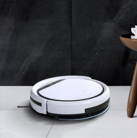 V3S Smart Floor Sweeping Robot cleaning a hardwood floor with automatic suction and motorized brush system