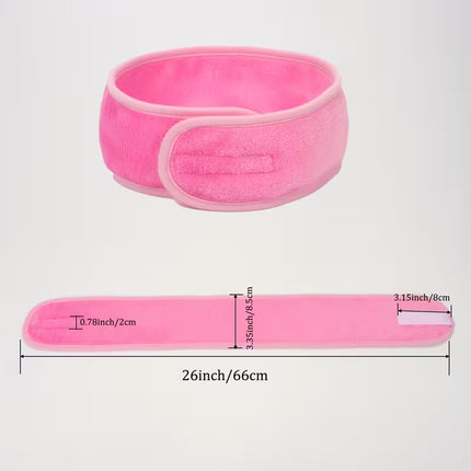 Soft buckle hairband in random colors, ideal for makeup, facial cleansing, and hair styling for women and girls.