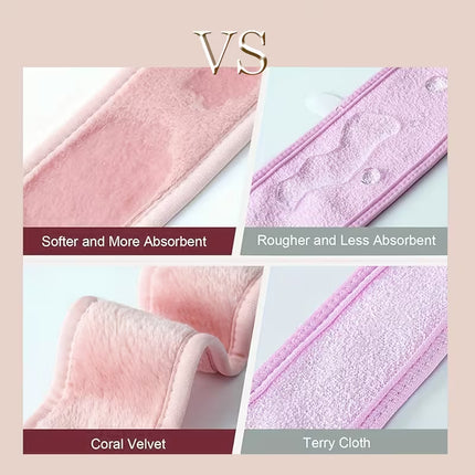 Soft buckle hairband in various colors, ideal for makeup and facial cleansing, designed for women and girls.